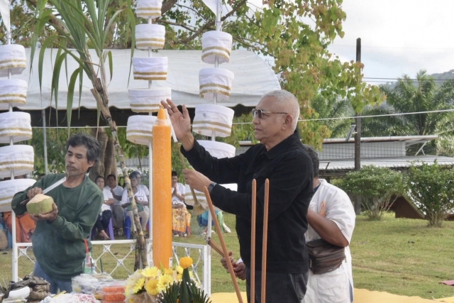 อบต.นาขา ร่วมพิธีบวงสรวงเทพยดาฟ้าดิน (เทวตาพลี) ประจำปี พ.ศ. 2569 (ปีที่ 11) ณ วัดห้วยเหมือง 