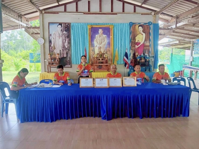 อบต.นาขา เข้าร่วมประชุมหมู่บ้านประจำเดือนกันยายน หมู่ที่ 12 บ้านร่วมใจ
