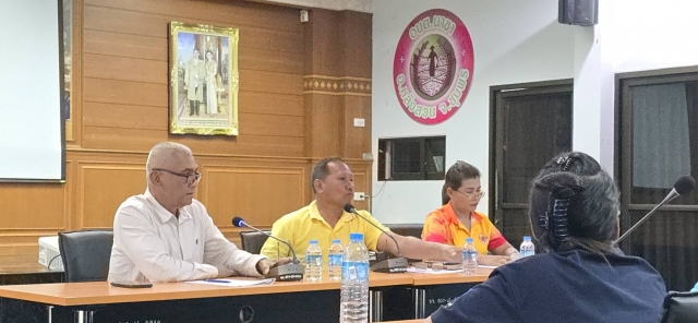ประชุมโครงการส่งเรือยาวเข้าร่วมแข่งขันงานประเพณีแห่พระแข่งเรือขึ้นโขนชิงธง