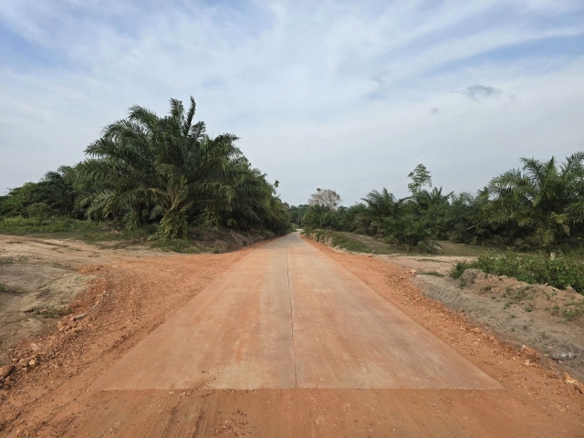 โครงการก่อสร้างถนนคอนกรีตเสริมเหล็กสายสะพานปลิง หมู่ที่ 10